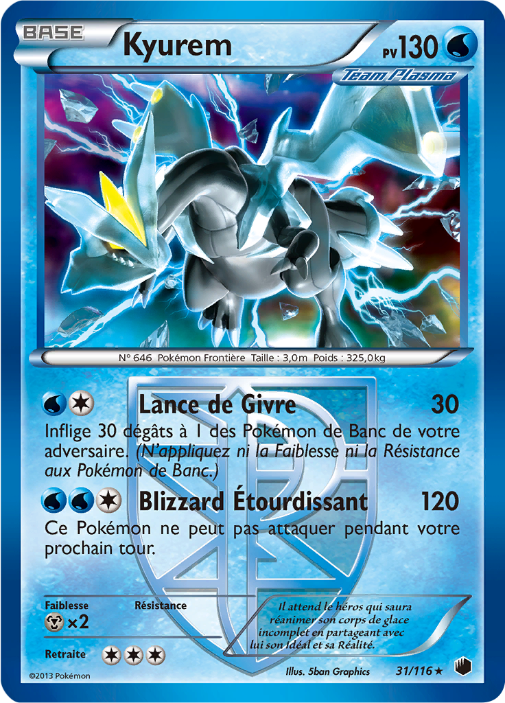 Kyurem - NB Glaciation Plasma - 031 - Holographique rare