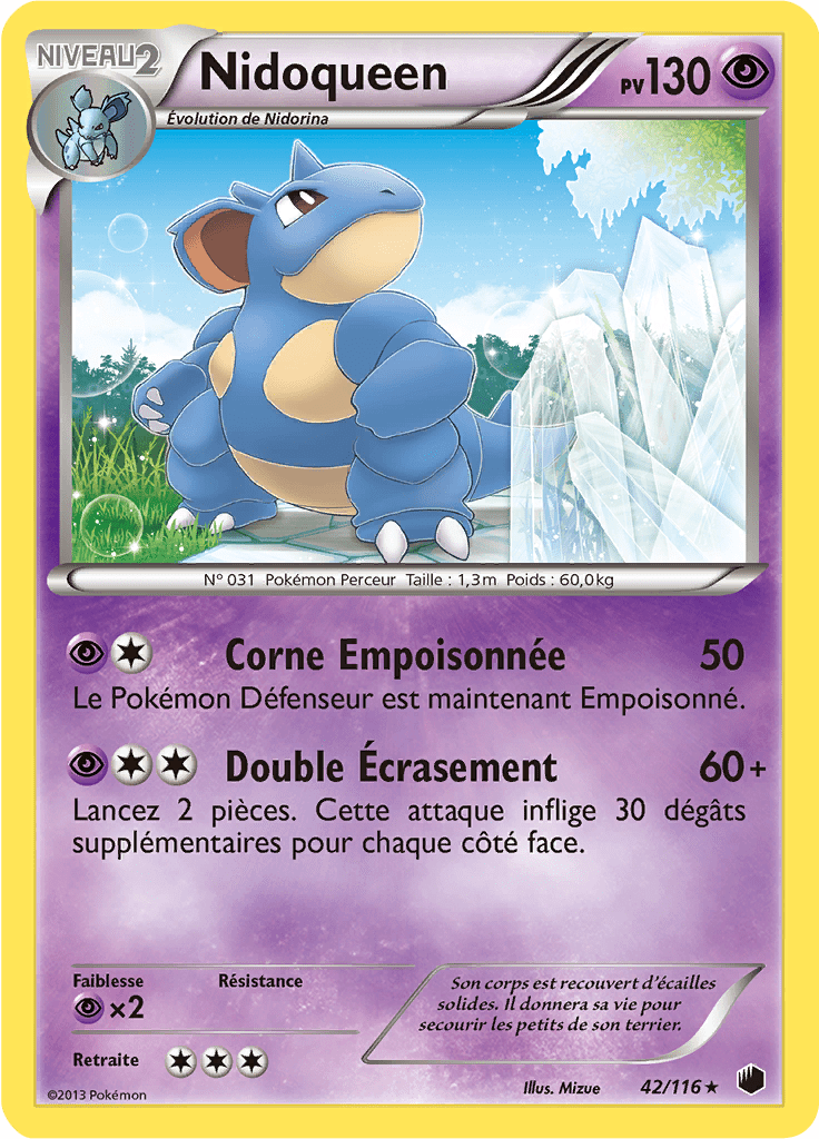 Nidoqueen - NB Glaciation Plasma - 042 - Rare