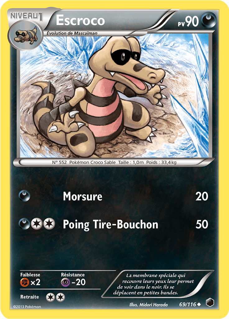 Escroco - NB Glaciation Plasma - 069 - Peu commune
