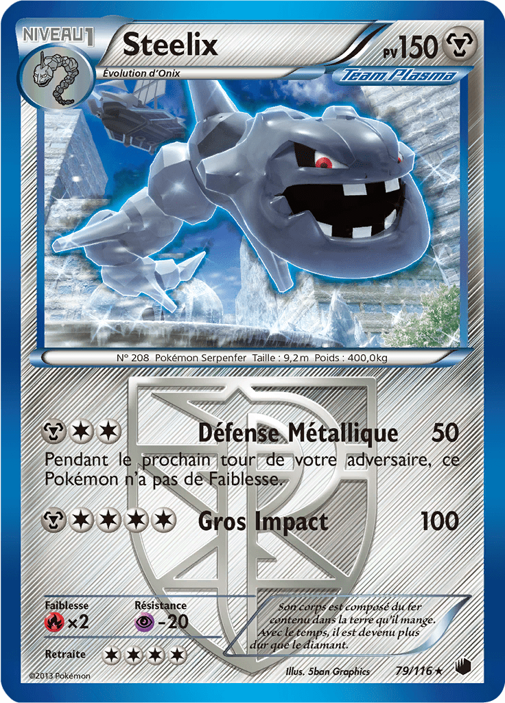 Steelix - NB Glaciation Plasma - 079 - Rare