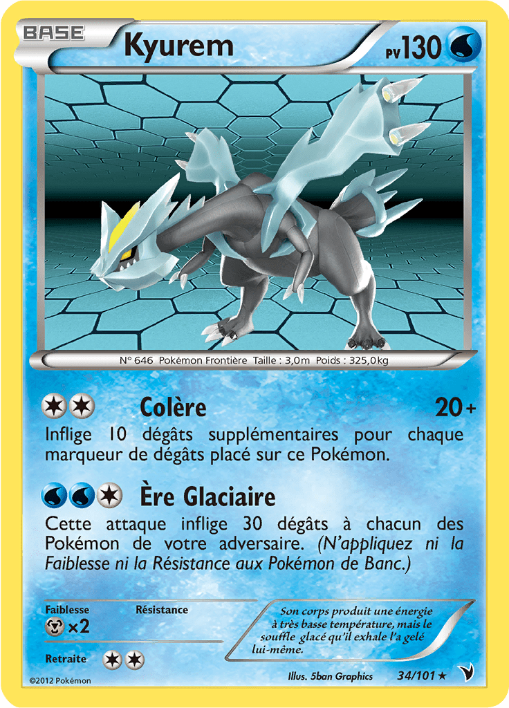 Kyurem - NB Nobles Victoires - 034 - Holographique rare