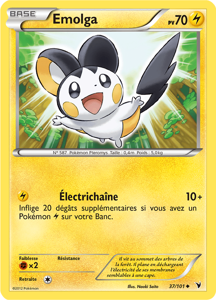 Emolga - NB Nobles Victoires - 037 - Peu commune