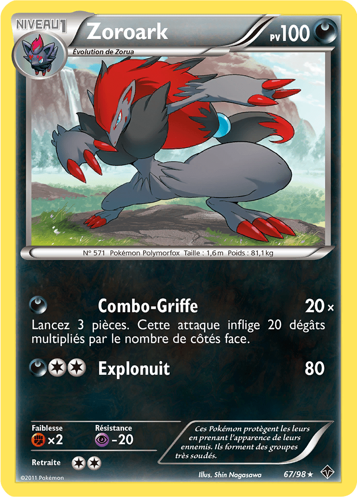 Zoroark - NB Pouvoirs Émergents - 067 - Holographique rare