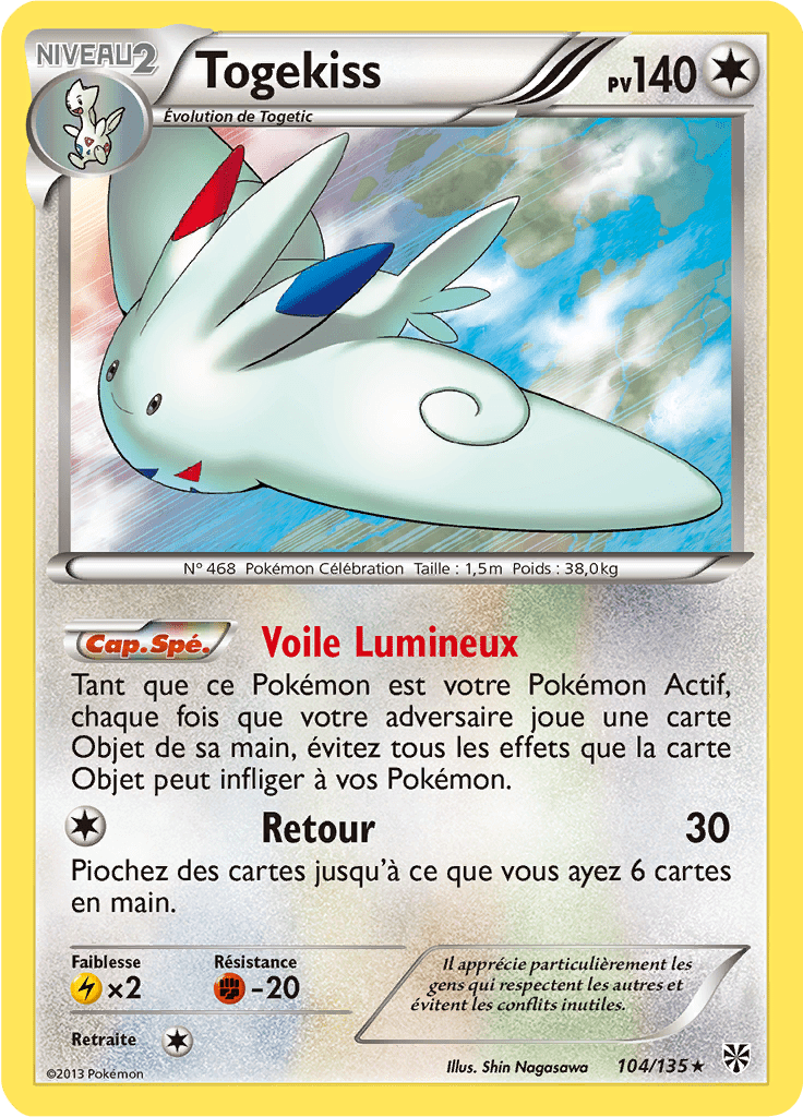 Togekiss - NB Tempête Plasma - 104 - Holographique rare