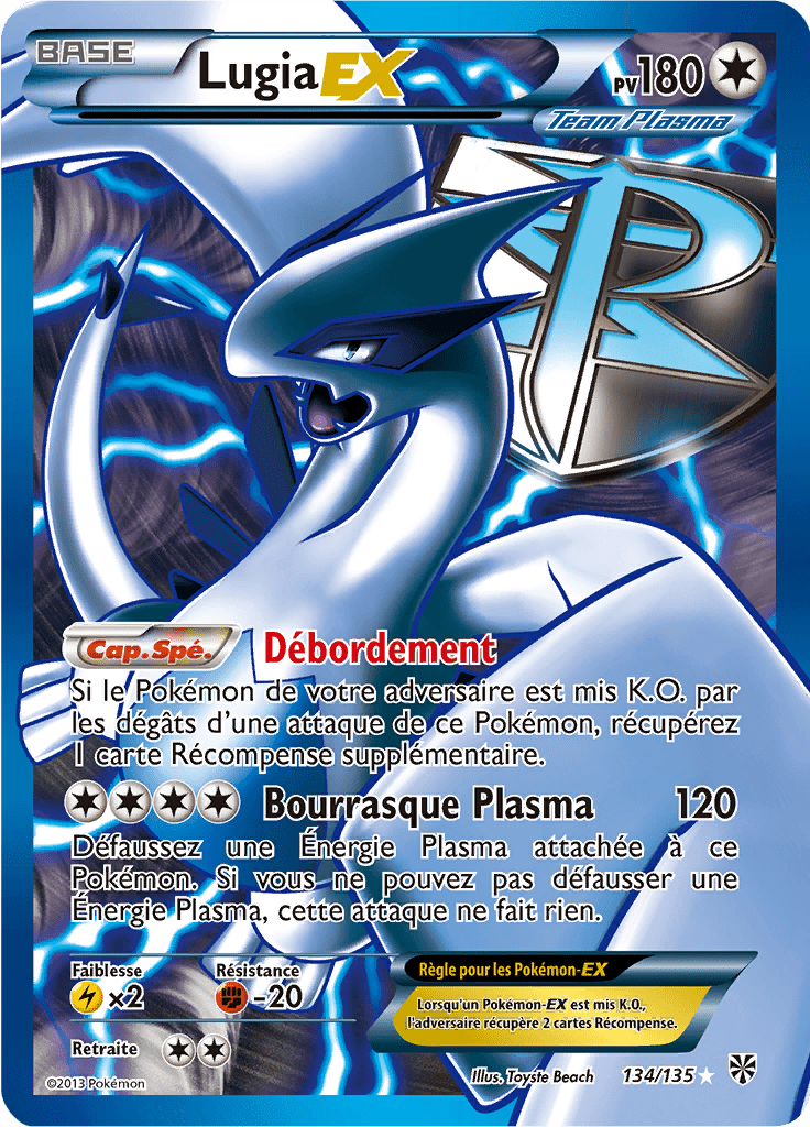 Lugia EX - NB Tempête Plasma - 134 - EX Full Art