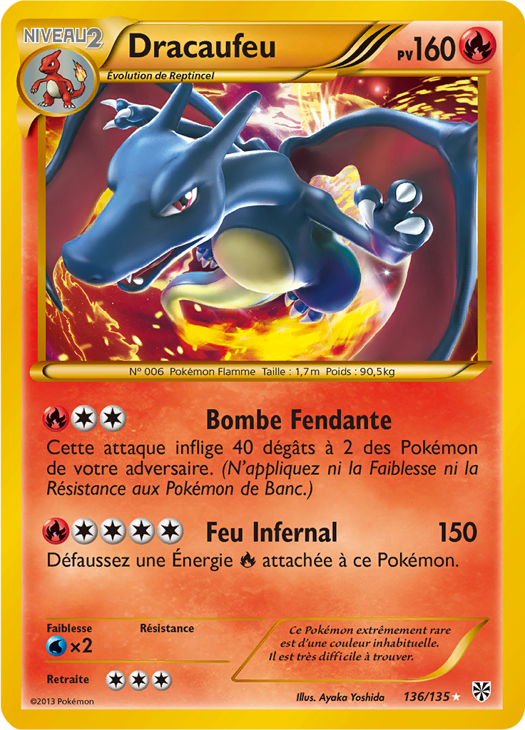 Dracaufeu - NB Tempête Plasma - 136 - Shiny rare