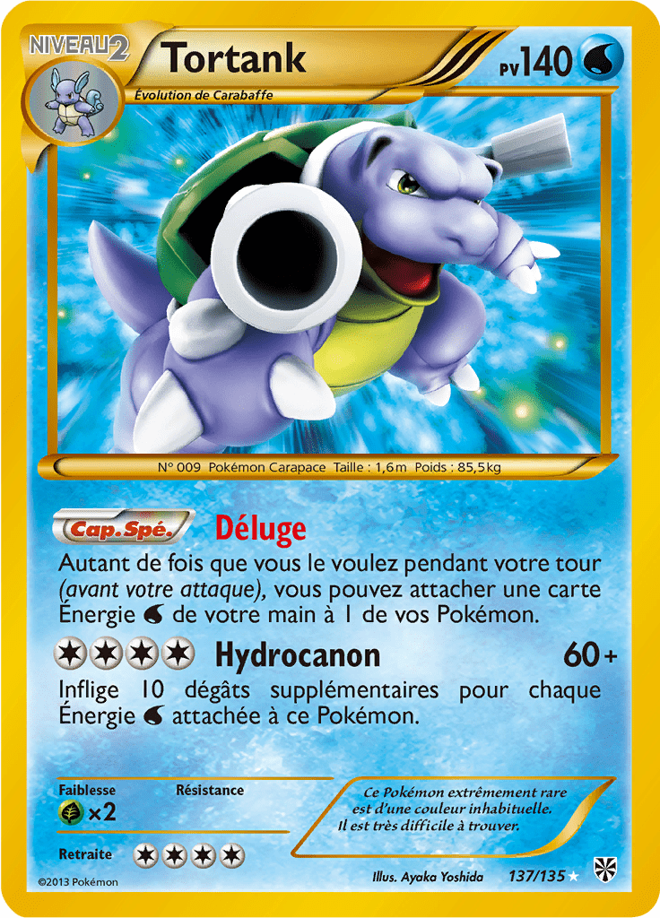 Tortank - NB Tempête Plasma - 137 - Shiny rare