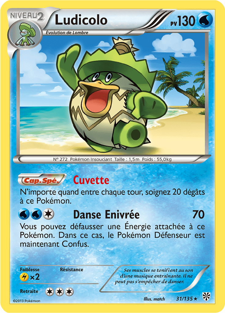 Ludicolo - NB Tempête Plasma - 031 - Rare