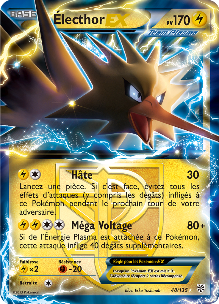 Électhor EX - NB Tempête Plasma - 048 - Holographique rare EX