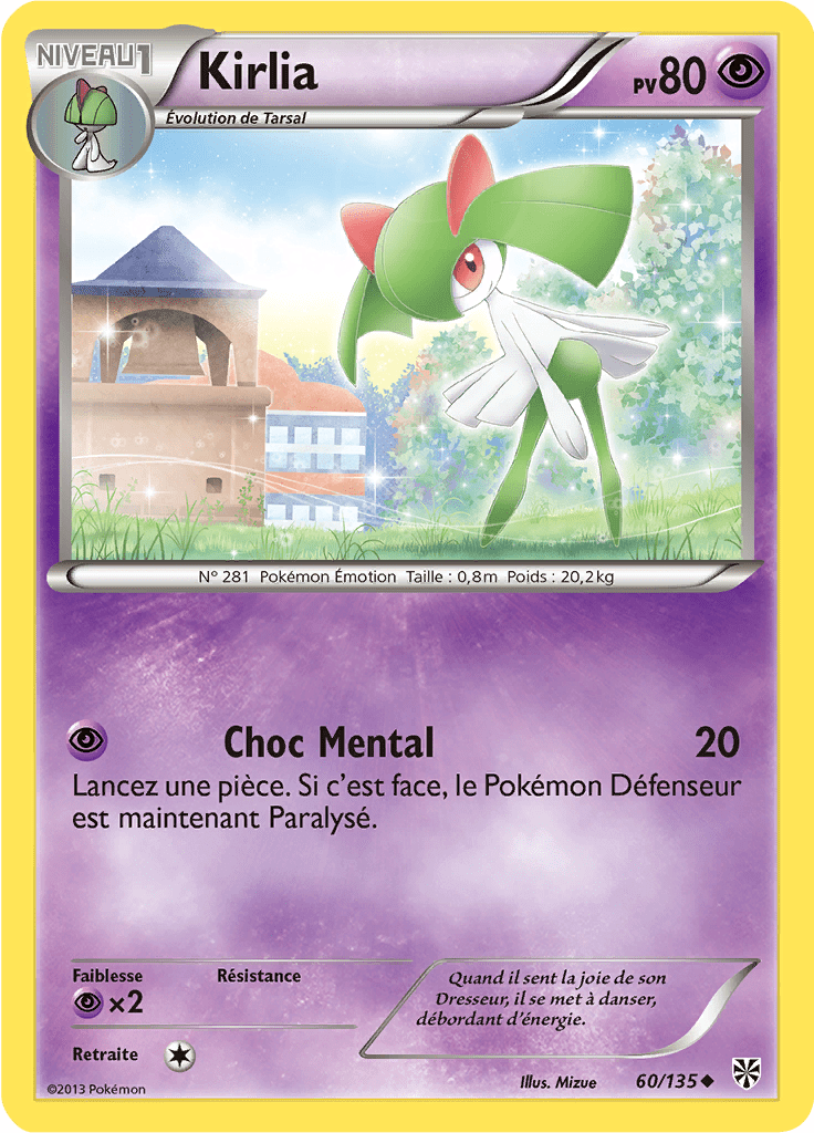 Kirlia - NB Tempête Plasma - 060 - Peu commune