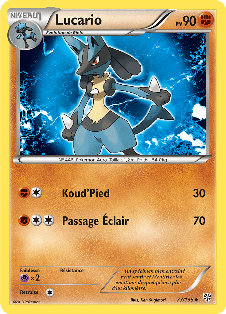 Lucario - NB Tempête Plasma - 077 - Peu commune