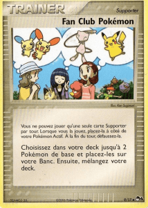 Fan Club Pokémon - POP Série 4 - 009 - Peu commune