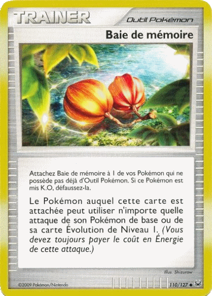 Baie de mémoire - Platine - 110 - Peu commune