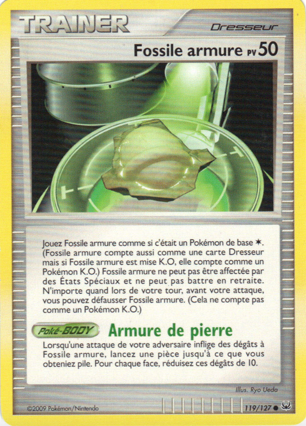 Fossile armure - Platine - 119 - Peu commune