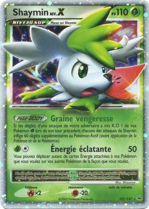Shaymin NIV.X - Platine - 127 - Holographique rare NIV.X