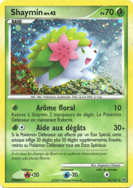 Shaymin - Platine - 014 - Holographique rare