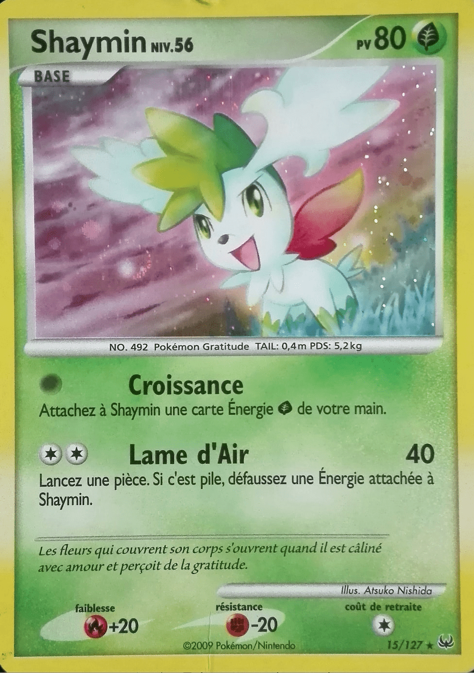 Shaymin - Platine - 015 - Holographique rare