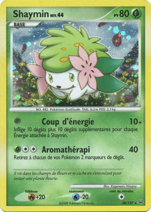Shaymin - Platine - 038 - Rare