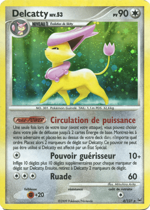 Delcatty - Platine - 004 - Holographique rare