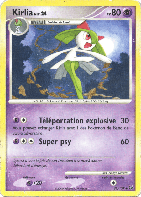 Kirlia - Platine - 051 - Peu commune