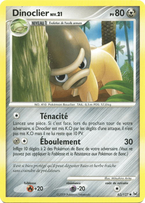 Dinoclier - Platine - 062 - Peu commune