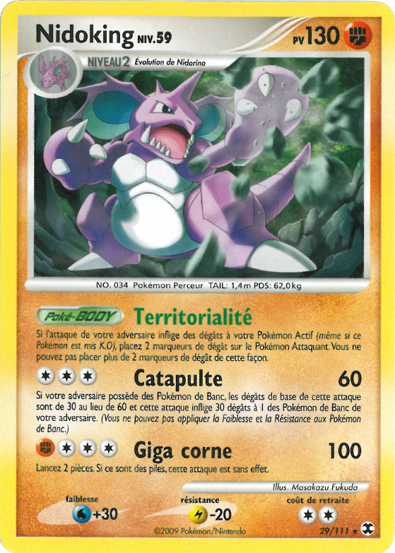 Nidoking - PL Rivaux Émergeants - 029 - Rare