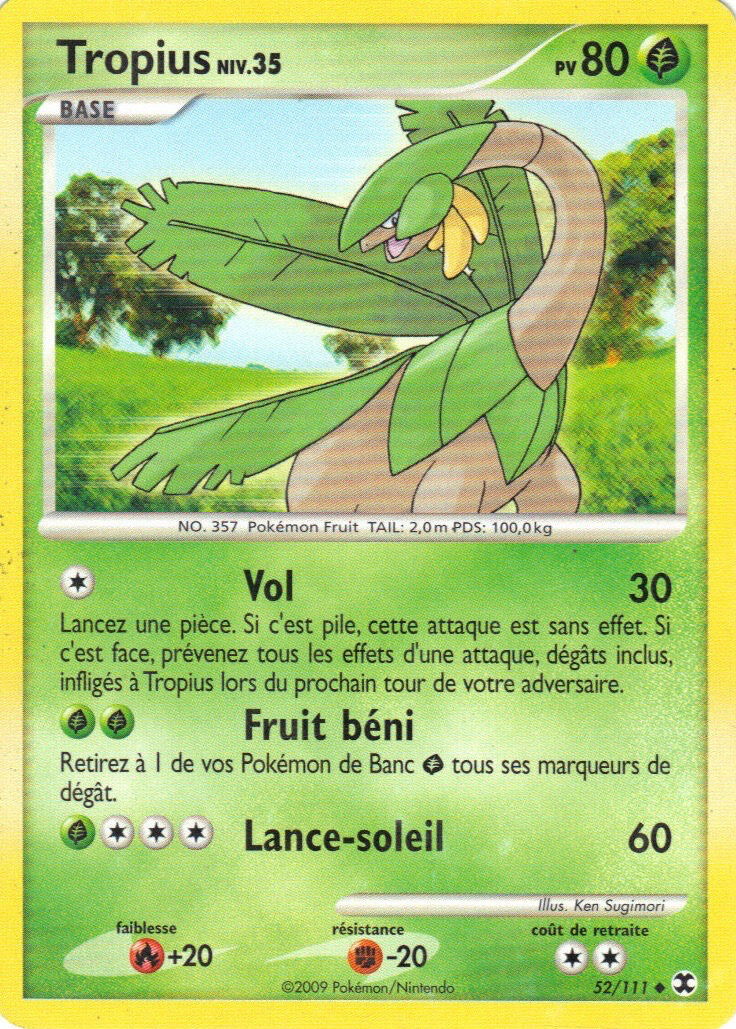 Tropius - PL Rivaux Émergeants - 052 - Peu commune