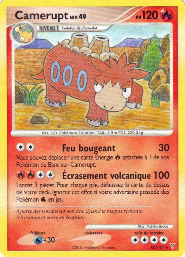 Camerupt - PL Vainqueurs Suprêmes - 018 - Rare