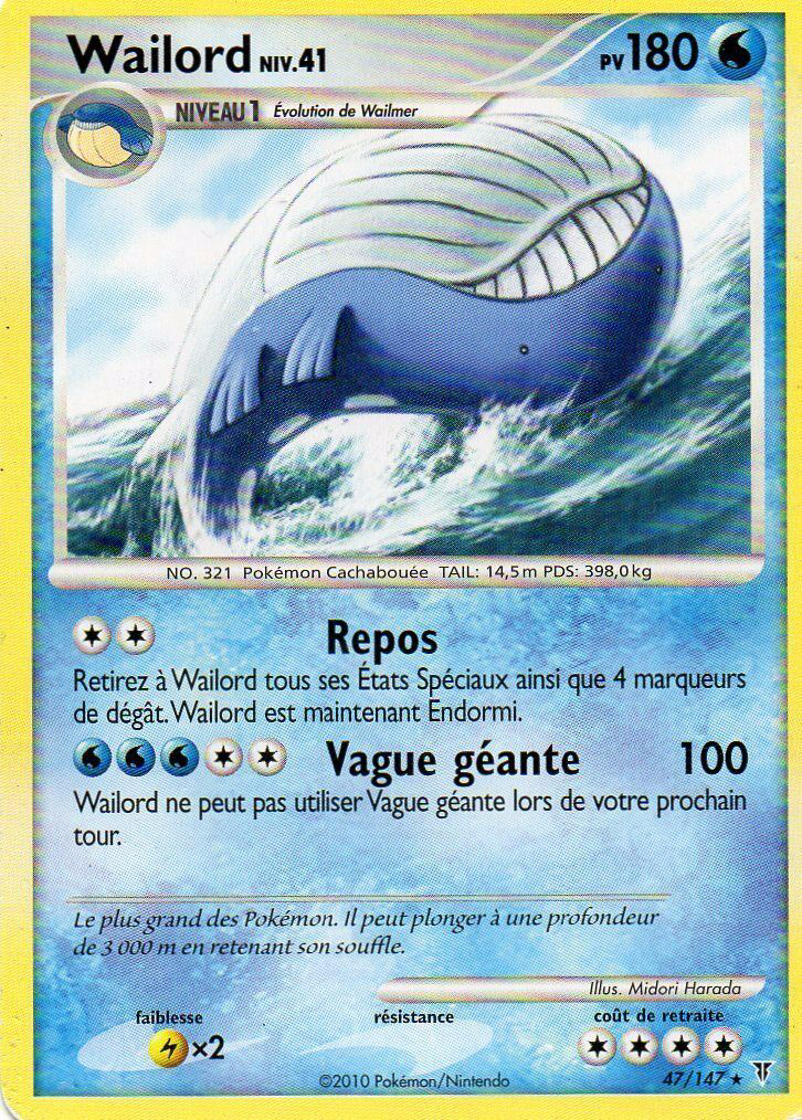 Wailord - PL Vainqueurs Suprêmes - 047 - Rare