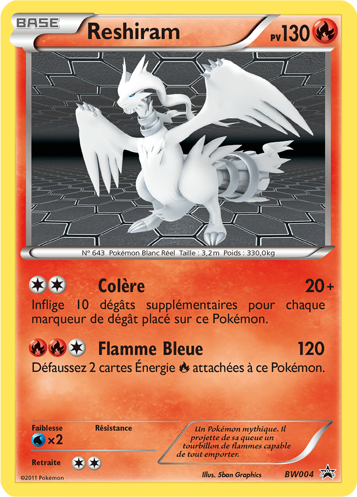 Reshiram - Promo BW - BW004 - Commune