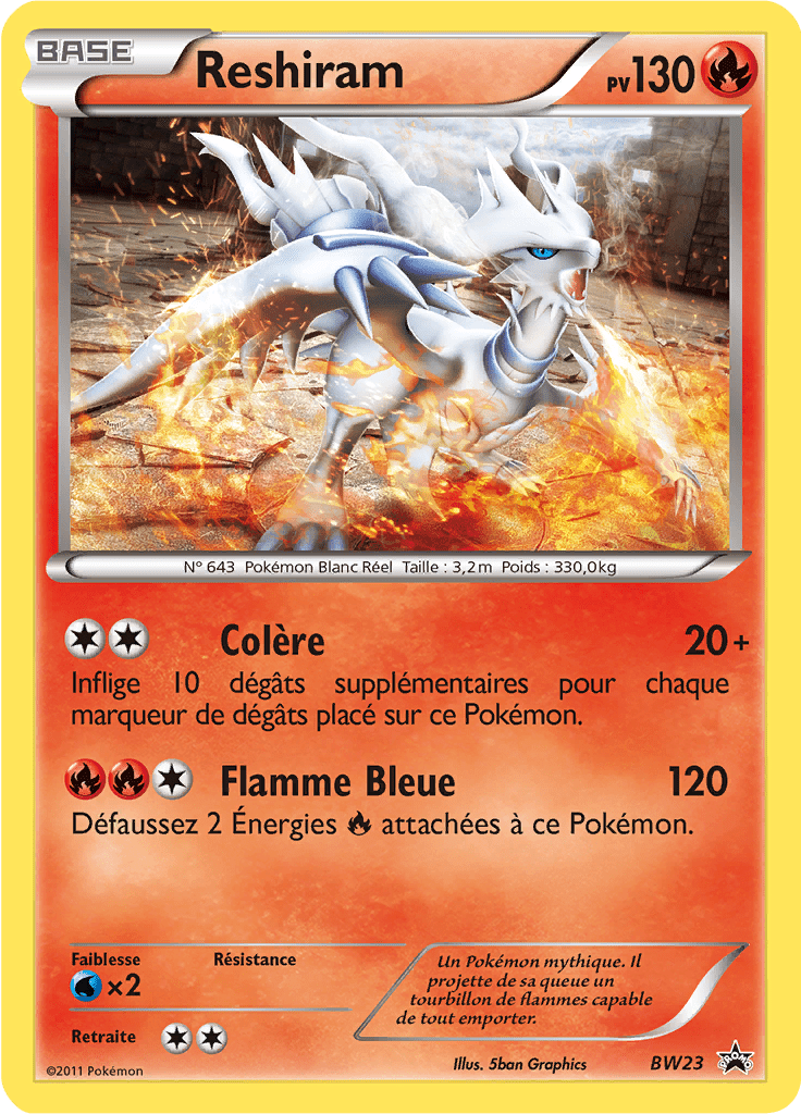 Reshiram - Promo BW - BW23 - Commune
