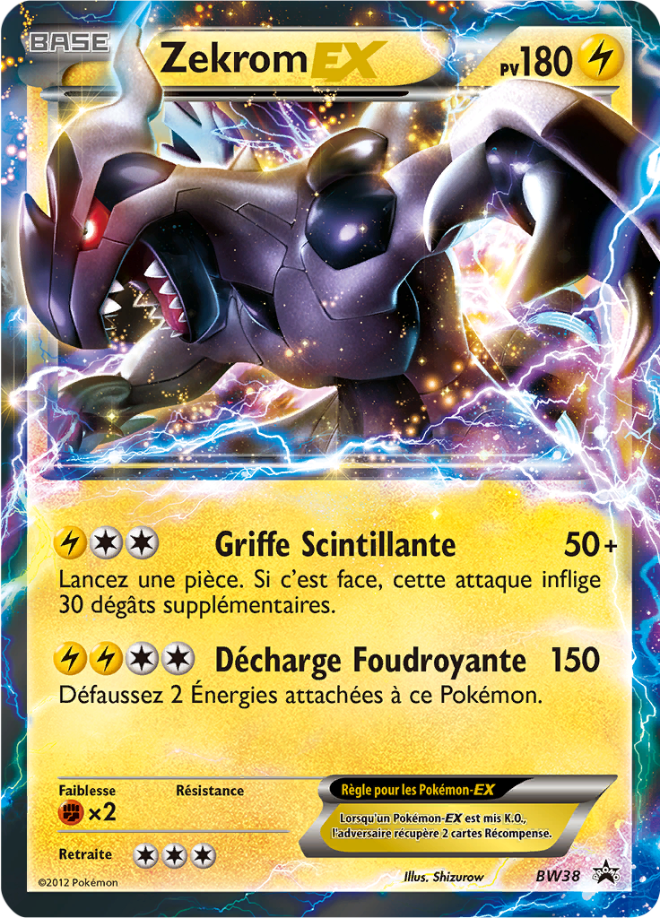 Zekrom EX - Promo BW - BW38 - Commune