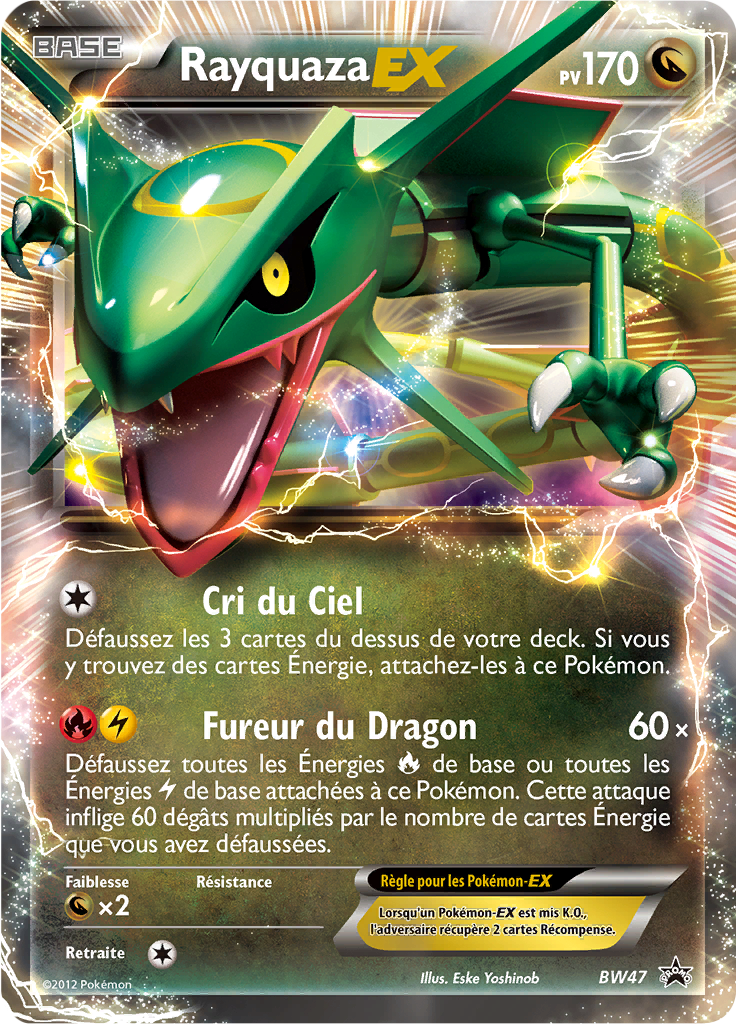 Rayquaza EX - Promo BW - BW47 - Commune