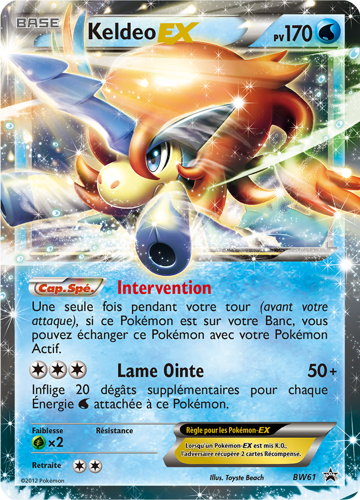Keldeo EX - Promo BW - BW61 - Commune