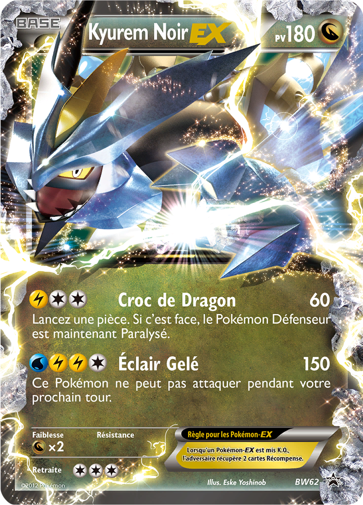 Kyurem Noir EX - Promo BW - BW62 - Commune