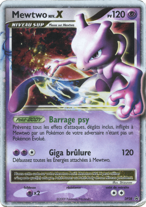Mewtwo NIV.X Niv.X - Promo DP - DP28 - Commune