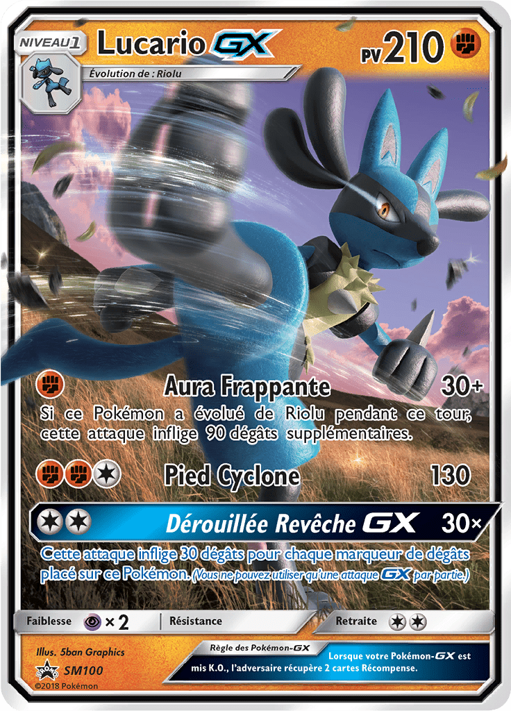 Lucario GX - Promo SM - SM100 - Commune
