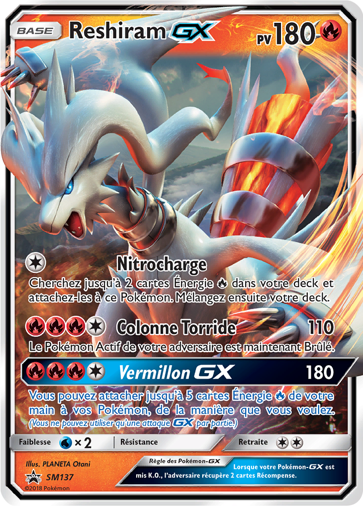 Reshiram GX - Promo SM - SM137 - Commune