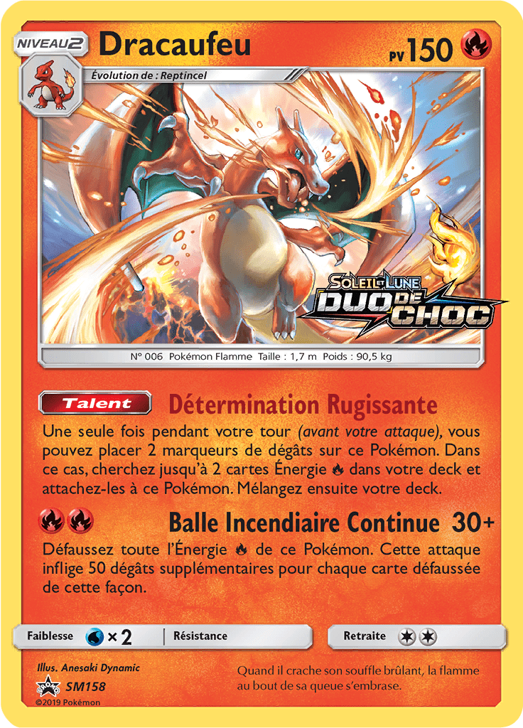 Dracaufeu - Promo SM - SM158 - Commune