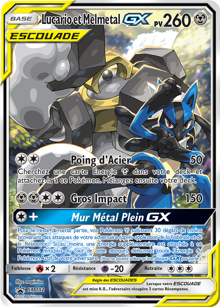 Lucario et Melmetal GX - Promo SM - SM192 - Commune