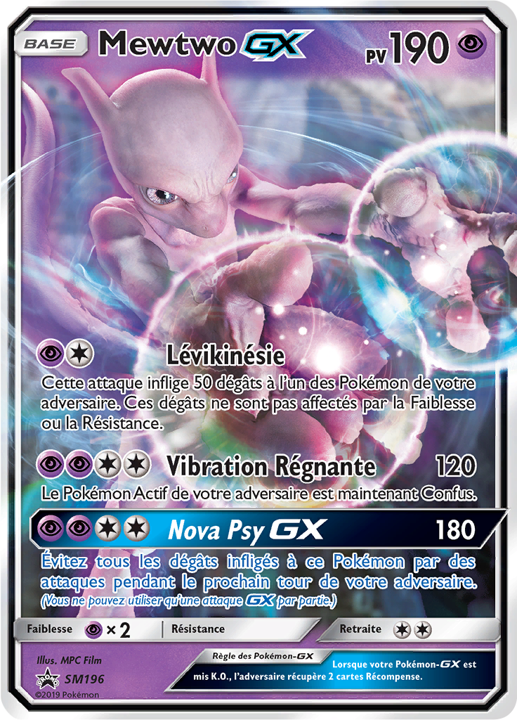 Mewtwo GX - Promo SM - SM196 - Commune