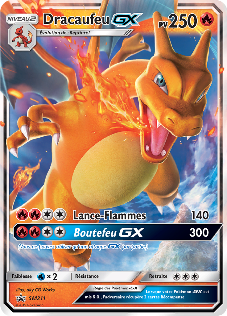 Dracaufeu GX - Promo SM - SM211 - Commune