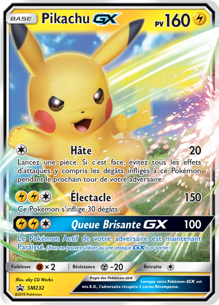 Pikachu GX - Promo SM - SM232 - Commune