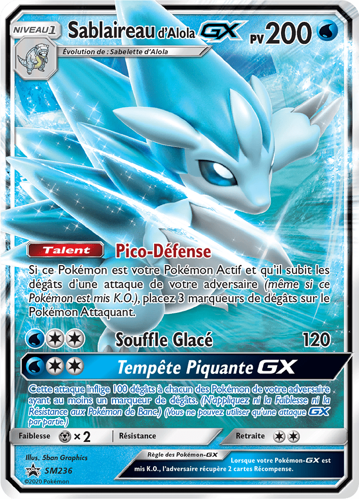 Sablaireau d'Alola GX - Promo SM - SM236 - Commune