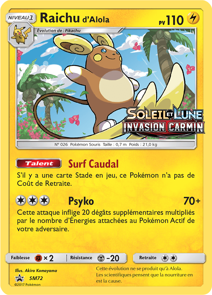 Raichu d'Alola - Promo SM - SM72 - Commune