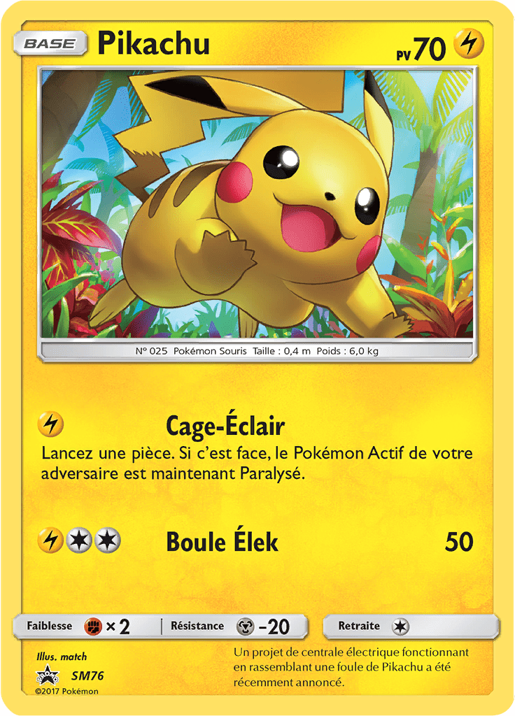 Pikachu - Promo SM - SM76 - Commune