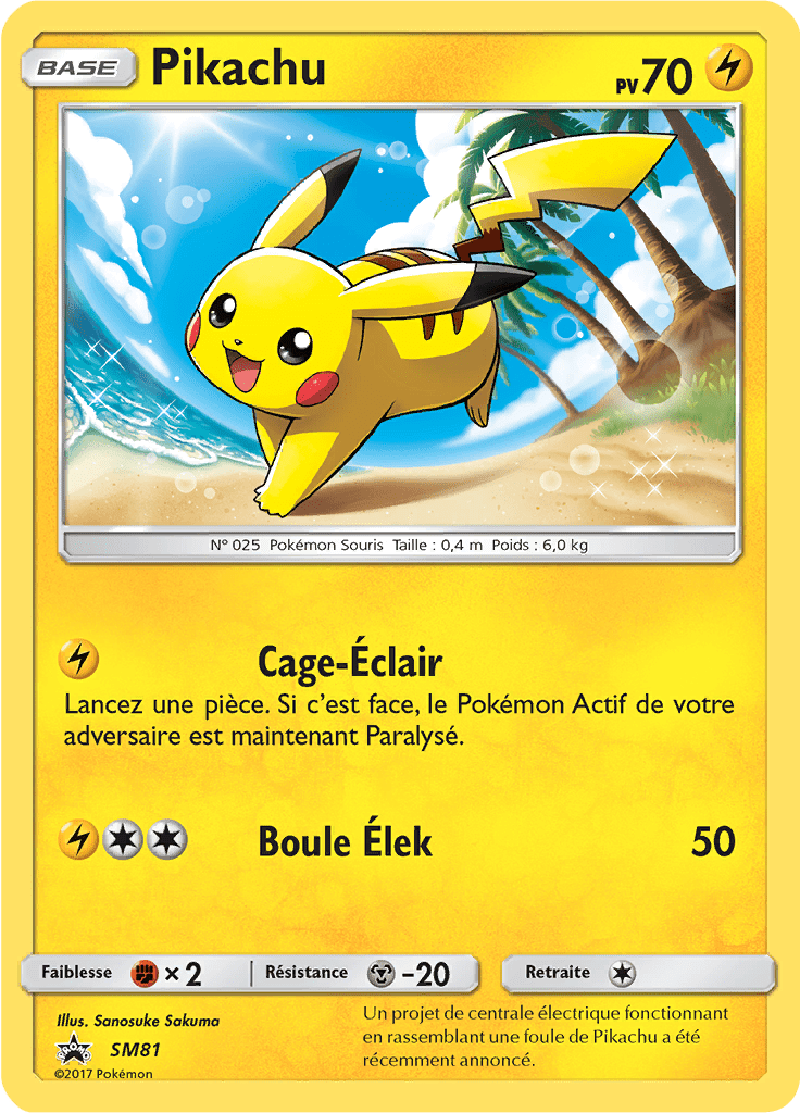 Pikachu - Promo SM - SM81 - Commune
