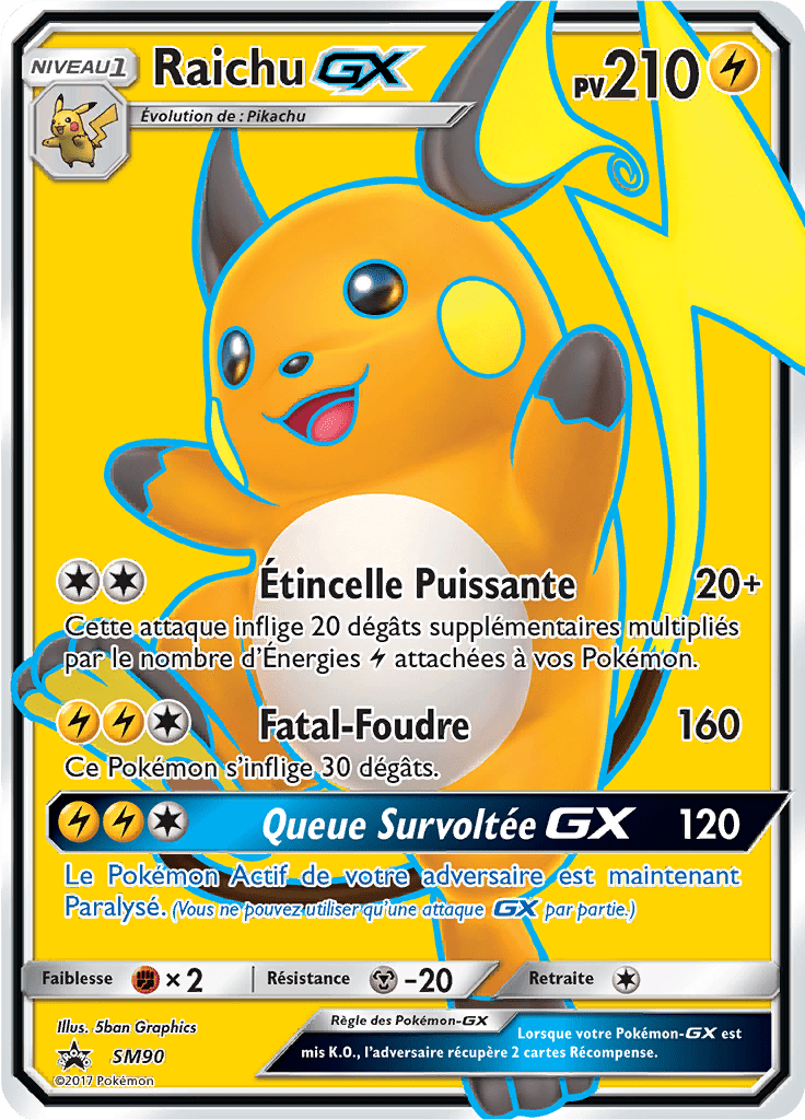 Raichu GX - Promo SM - SM90 - Commune