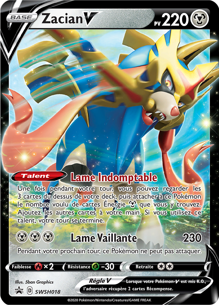 Zacian V - Promo SWSH - SWSH018 - Régulation D
