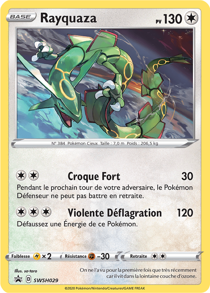 Rayquaza - Promo SWSH - SWSH029 - Régulation D